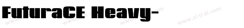 FuturaCE Heavy字体转换
